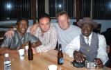Gogo with Willie "Big Eyes" Smith, Donnie "Mr. Downchild" Walsh and Bob Stroger