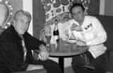 Gogo and Jim Burns, enjoy a beverage at the Maple Blues Summit, Toronto, January 2005