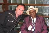 Trying to steal some Mojo from Pinetop Perkins 
Pittsburgh Blues Festival 
July 2006