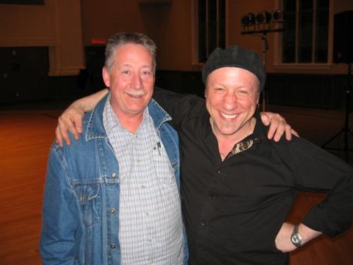 Robert D'aoust with Tony D at the acoustic gig in Ottawa